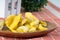 A plate of dried guava