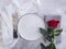 Plate flower rose event background romantic elegance rustic