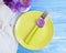 plate fork knife flower template birthday concept vintage holiday serving romantic summer chrysanthemum on wooden background
