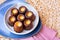 A plate of french pastries, CanelÃ©s de Bordeaux