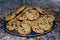 Plate of Fresh baked Oatmeal Cranberry Cookies