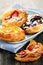 Plate of fruit danishes