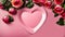 Plate heart, rose flower wedding romantic happy table stylish festive february