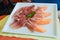 Plate of melon and Parma ham