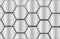Plate metal hexagon and space background vector