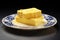 Plate piece butter. Generate AI