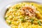 plate of saffron risotto