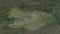 Plateau, Nigeria - outlined. Satellite