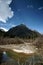 Plateau river with blue sky in sichuan of china