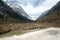 Plateau river with blue sky in sichuan of china