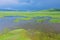 Plateau wetland landscape