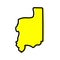 Plateaux Region of Togo map design