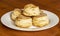 Plateful of Freshly Baked Buttermilk Biscuits