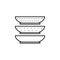 plates, dinner plate, dinnerware icon. Element of kitchen utensils icon for mobile concept and web apps. Detailed plates, dinner