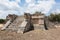 Platform of the eagles and jaguars in the Mayan city of Chichen Itza in Mexico