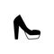 Platform high heels shoes icon