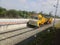 Platform, lorry, construction, poles,