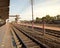 Platform of railways station