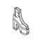platform shoes disco party isometric icon vector illustration