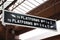 Platform signs, Moor Street Railway station.