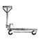 Platform trolley cargo cart delivery equipment icon