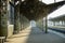 Platform at the Vitebsk railway station. Saint Petersburg, Russia.