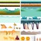 Platformer Game Assets,Set of game elements. Elements for mobile game, 2d game application. Vector Illustration for your