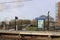 Platforms and railroad tracks at train station Nieuwerkerk aan den IJssel
