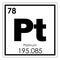 Platinum chemical element