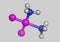 Platinum complex molecular model