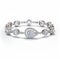 Platinum Diamond Pear Bracelet With Intricate Patterns And Photorealistic Renderings