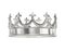 Platinum, silver crown with clipping path