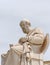 Plato the ancient greek philosopher marble statue, Athens Greece
