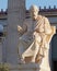 Plato marble statue, the ancient Greek philosopher in front of the national academy of Athens