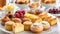 Platter of freshly baked pastries and sweets, perfect for breaking the fast