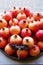 Platter pomegranate fruit for sale at a farmers market