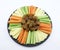 Platter of Sultanas, Celery, Carrot and Cheese Sti