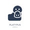 Platypus icon. Trendy flat vector Platypus icon on white background from animals collection