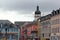 Plauen, Germany - March 28, 2023: Market Square in the historical centre of Plauen, Saxony, Germany