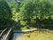 Plav Montenegro summer scenery bridge with green field