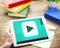 Play Button Audio Video Media Technology Concept