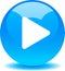 Play button web audio icon blue