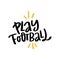 Play Football Lettering