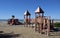 Play ground on the beach at Aliso Creek Beach in Laguna Beach, California.