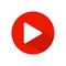 Play icon youtube.you tube video icon.social media sign.mobile app.web video mark vector illustration