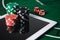 Play poker online. Online casino - online gambling concept