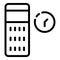 Play time smart speaker icon, outline style
