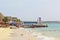 Playa blanca White sand beach, Cartagena, Colombia