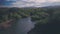 Playa Buena Vista Beach river landscape, Guanacaste Province, Costa Rica. Aerial drone vie