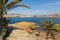 Playa de la Reya beach view Puerto de Mazarron Spain